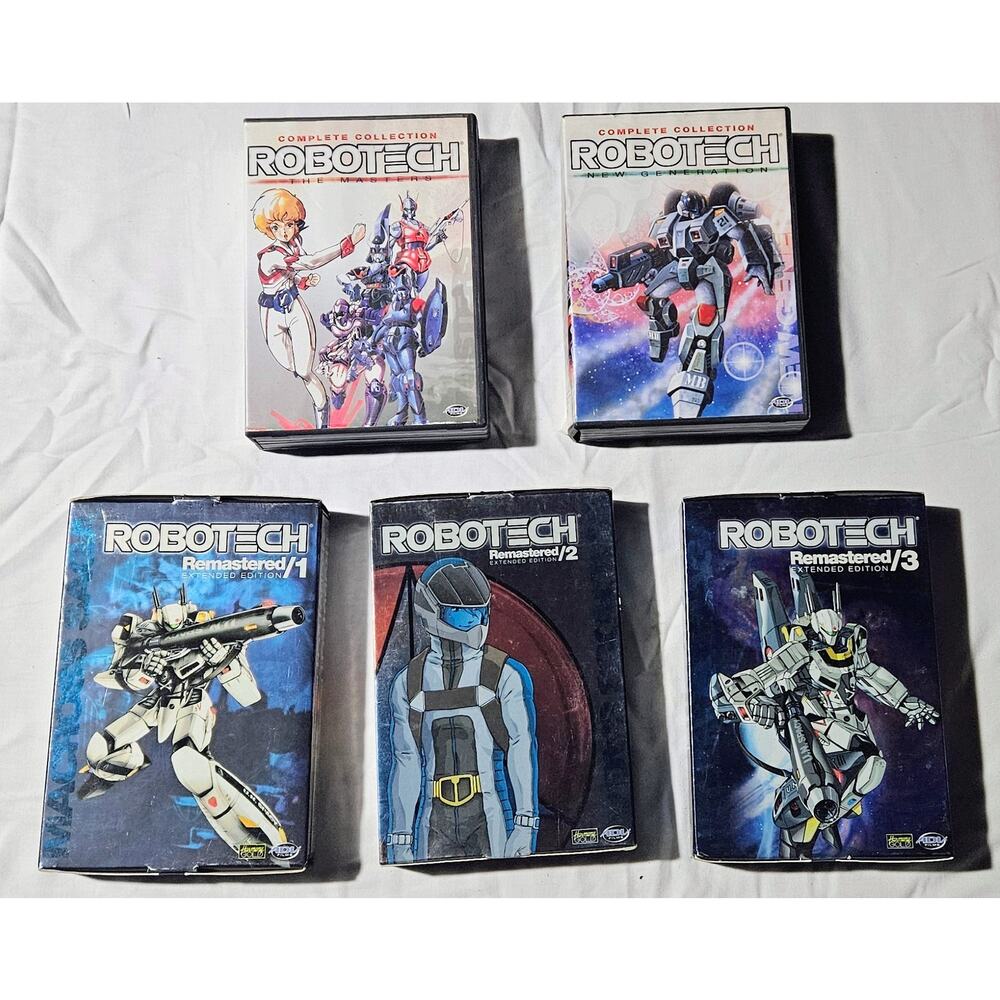 Robotech Remastered 1 2 & 3 The Masters & New Generation 13 DVD DISCS MINT